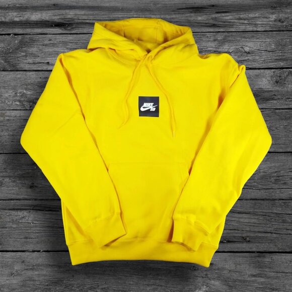 Hooded Sweater Nike University Gold Hoodie Nike SB Skate Box Logo